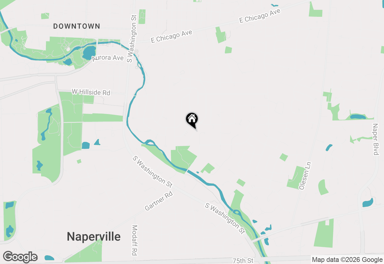 Map of 835 S Wright Street, Naperville, IL 60540
