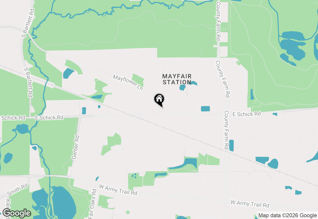 Map of 460 Mayflower Lane #4, Bartlett, IL 60103