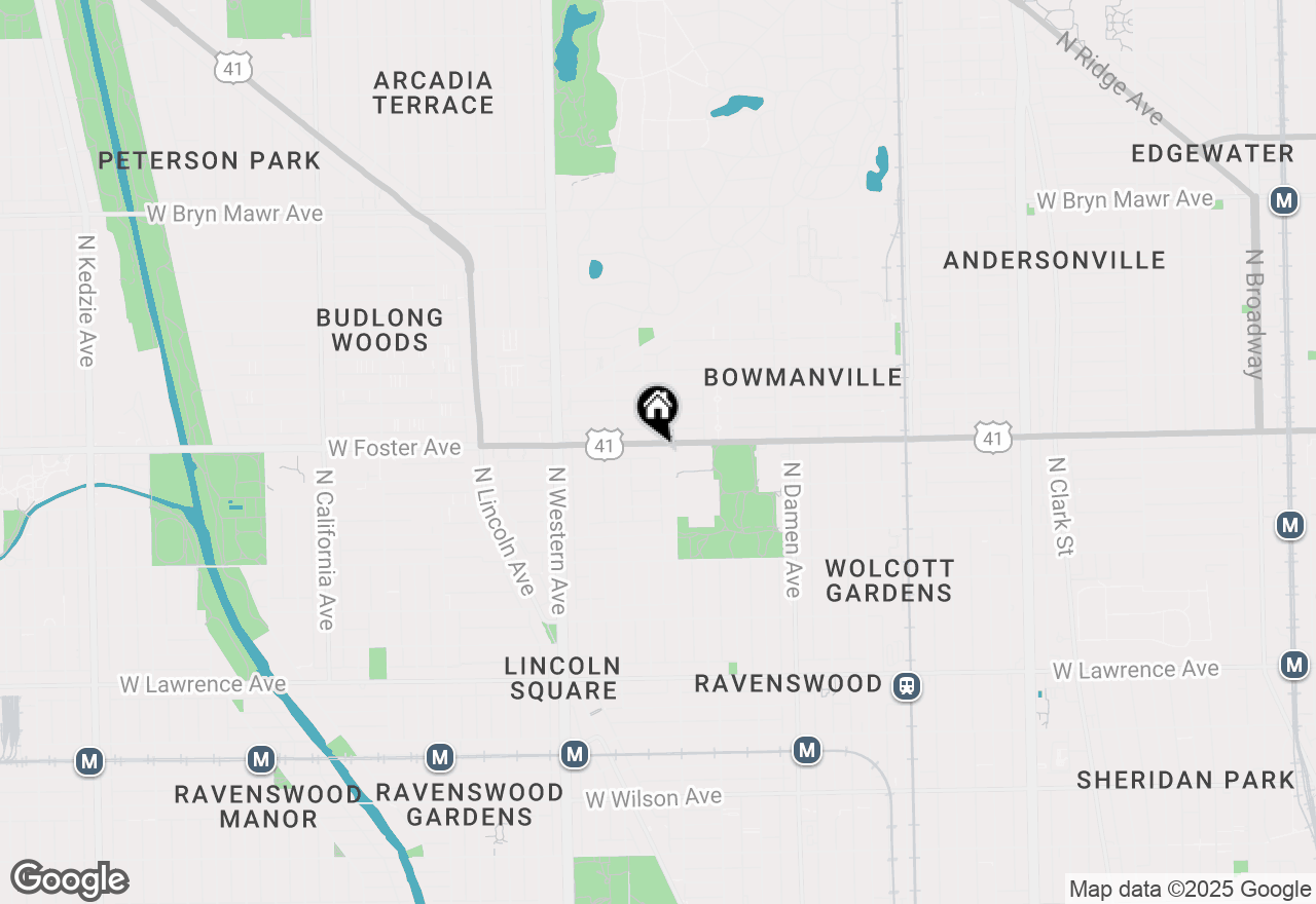 Map of 2217 W Foster Avenue #1, Chicago, IL 60625