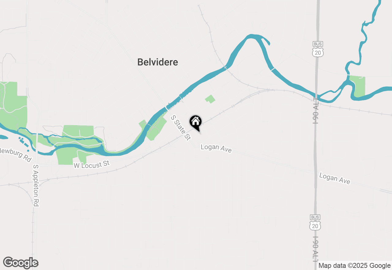 Map of 124 Buchanan Street, Belvidere, IL 61008