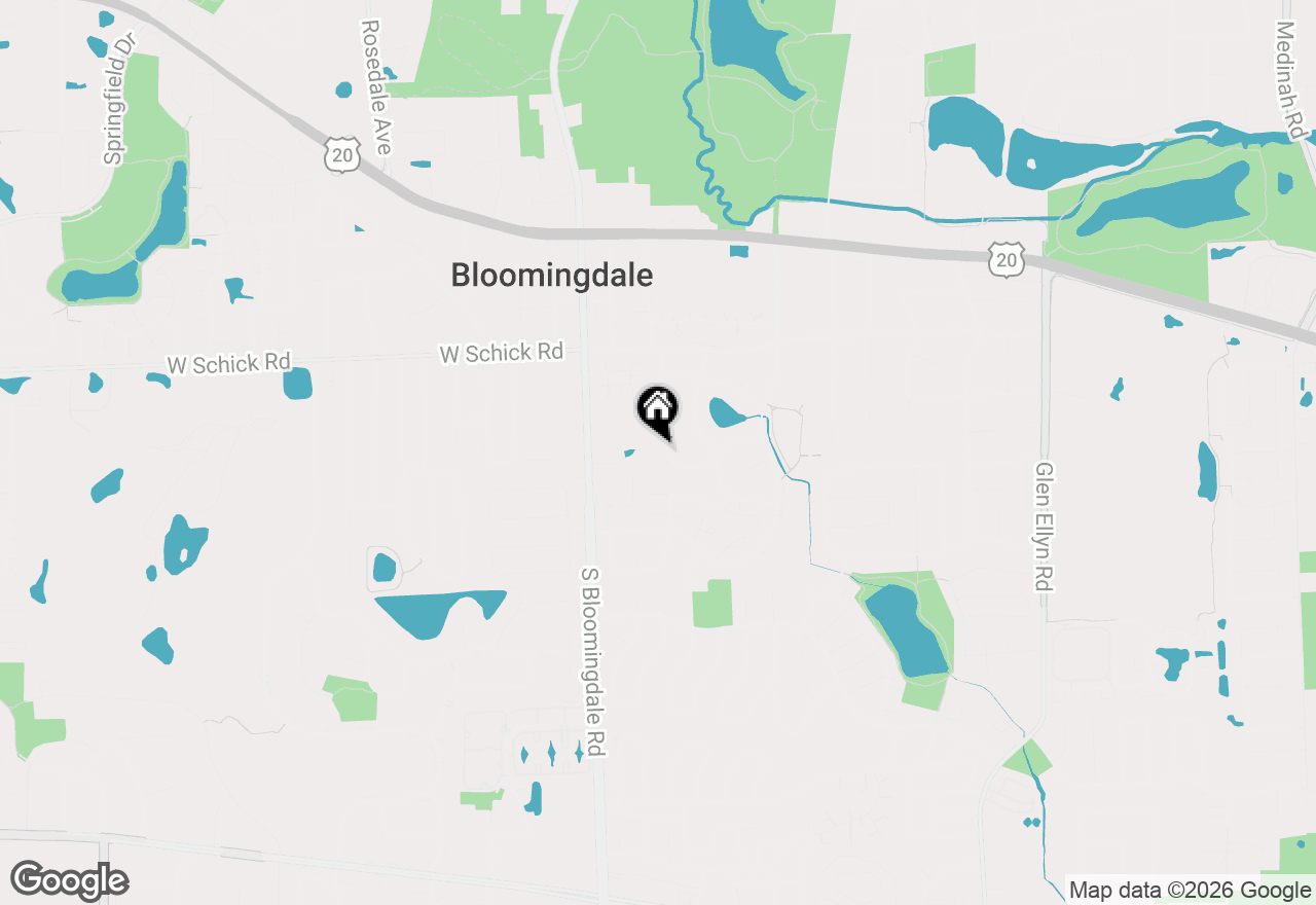 Map of 176 Cambridge Lane, Bloomingdale, IL 60108