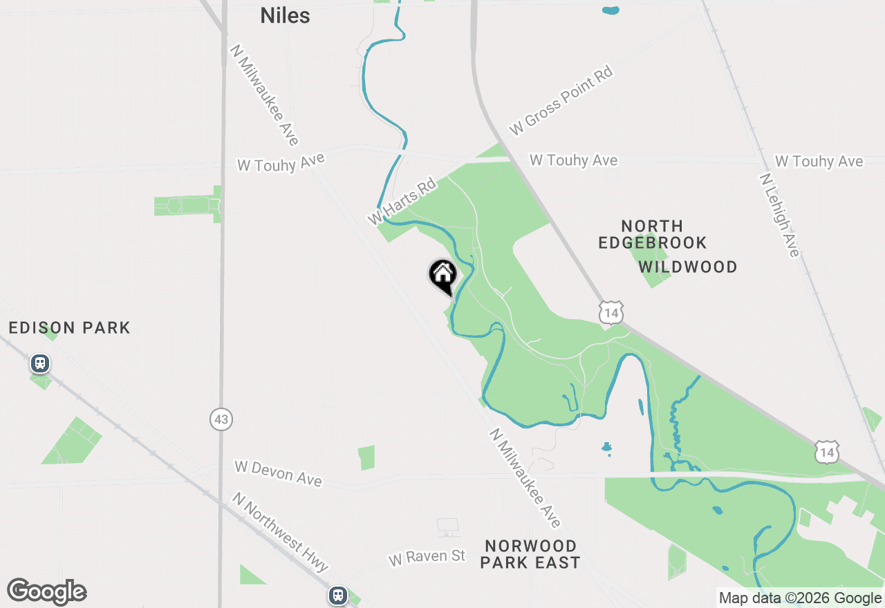 Map of 6801 N Milwaukee Avenue #410, Niles, IL 60714
