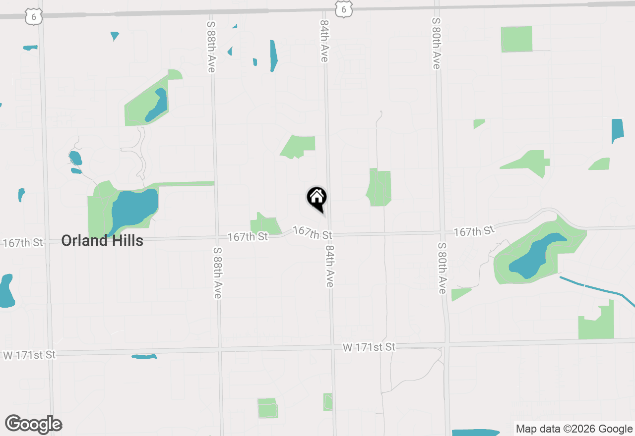 Map of 8424 Currant Avenue, Tinley Park, IL 60487