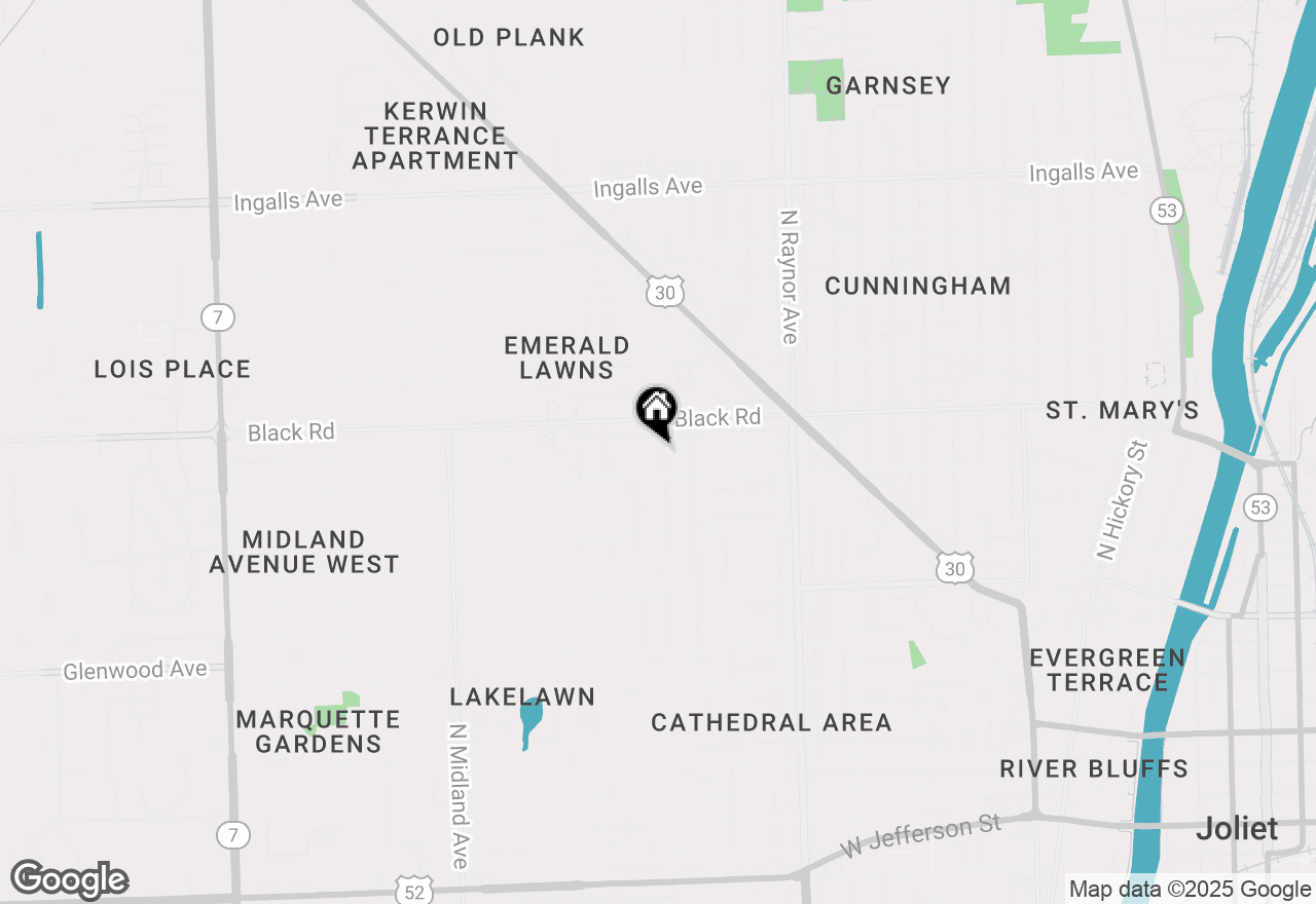 Map of 710 Cornelia Street, Joliet, IL 60435