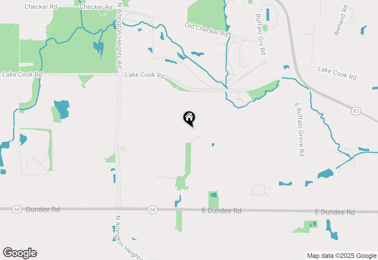 Map of 15 Greenwood Court, Buffalo Grove, IL 60089