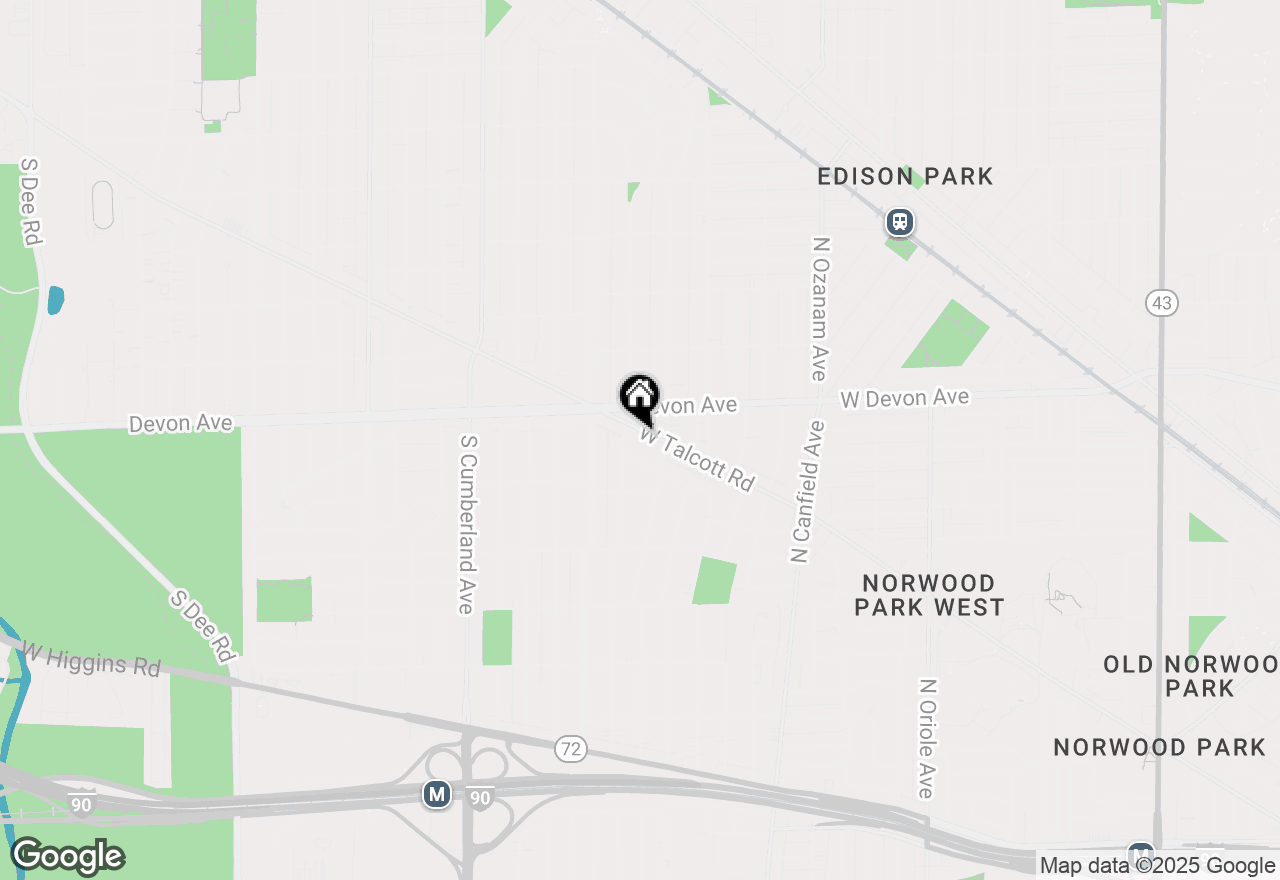 Map of 425 Talcott Road, Park Ridge, IL 60068