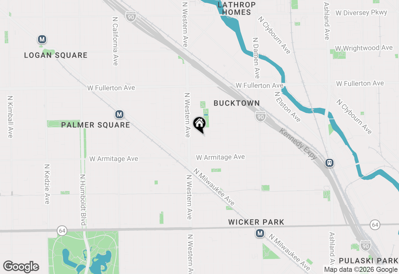 Map of 2323 W Charleston Street, Chicago, IL 60647