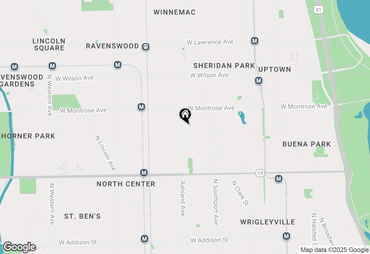 Map of 4257 N Ashland Avenue #2, Chicago, IL 60613