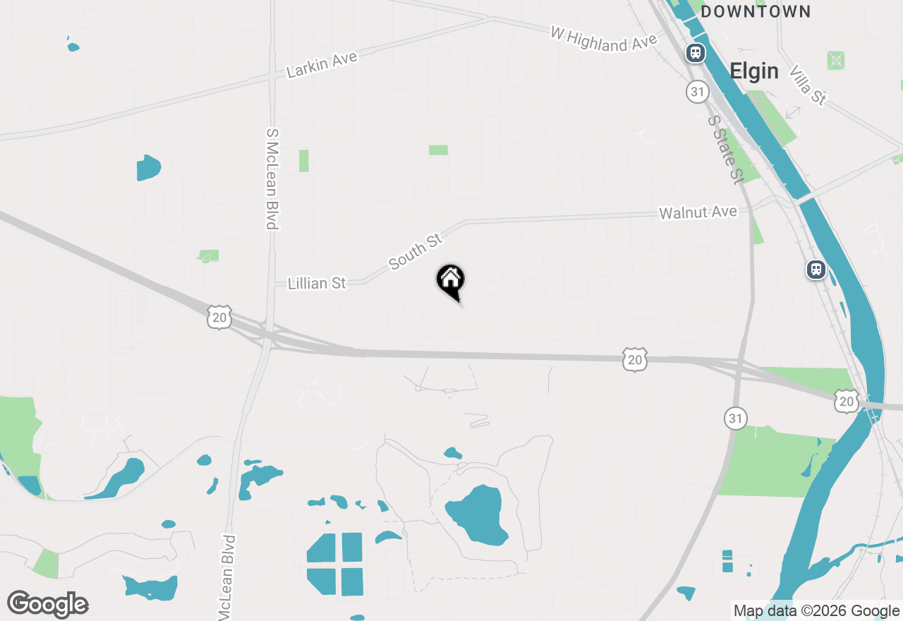 Map of 870 Morgan Street, Elgin, IL 60123