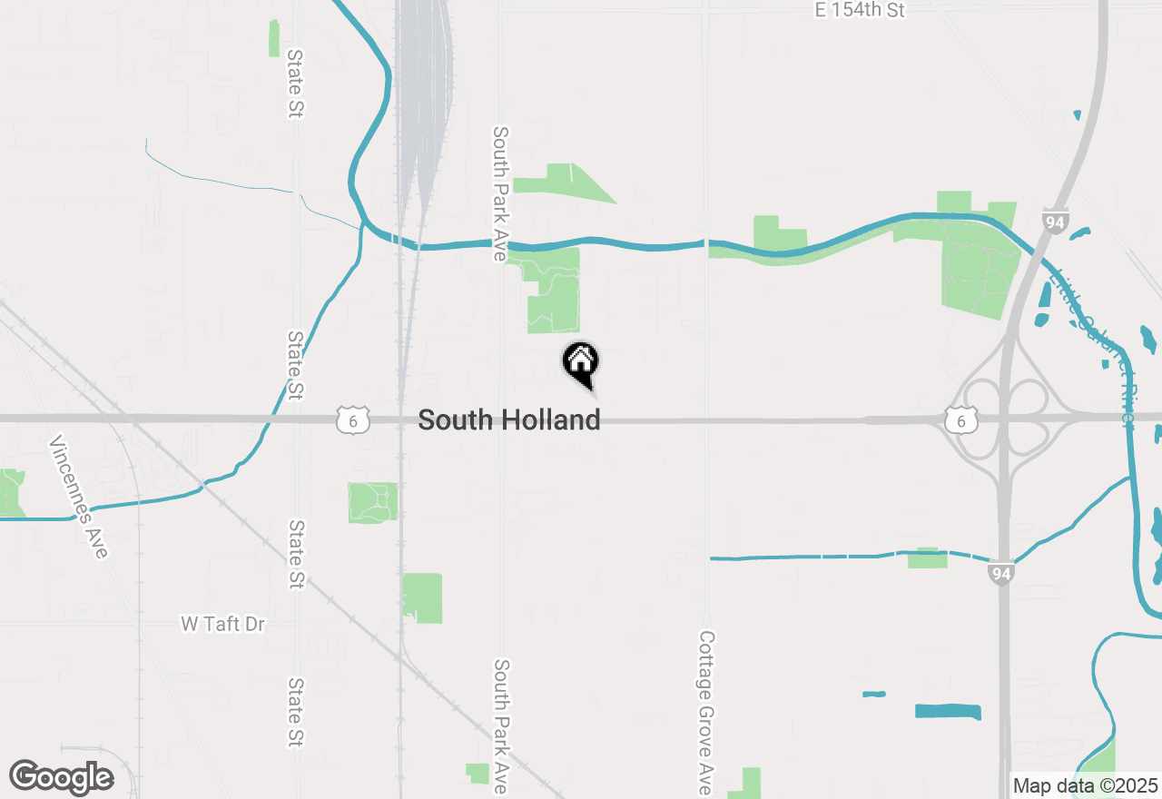 Map of 521 E 161st Place, South Holland, IL 60473