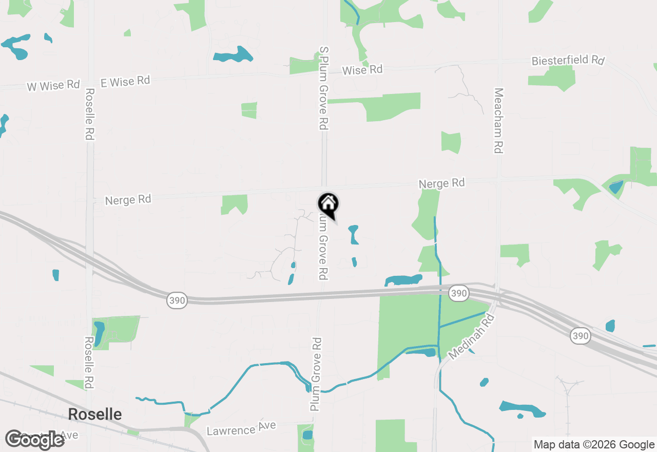 Map of 676 W Cross Creek Drive #B2, Roselle, IL 60172