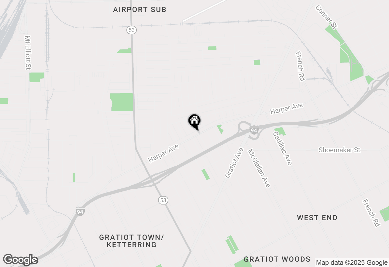 Map of 8715 Harper Avenue, Detroit, MI 48213