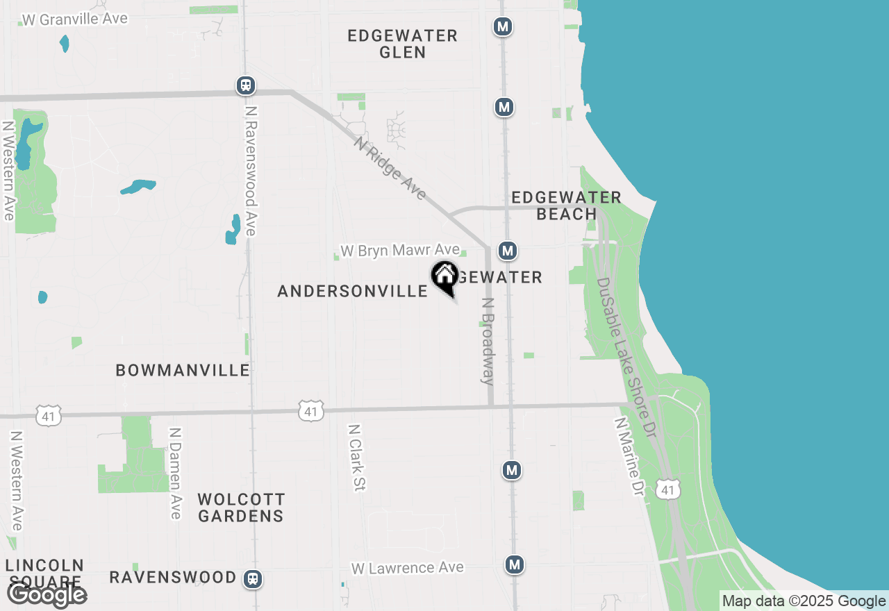 Map of 5434 N Lakewood Avenue, Chicago, IL 60640