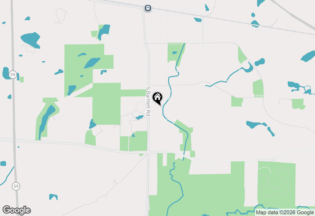 Map of 110 Oakwood Lane, Bartlett, IL 60103