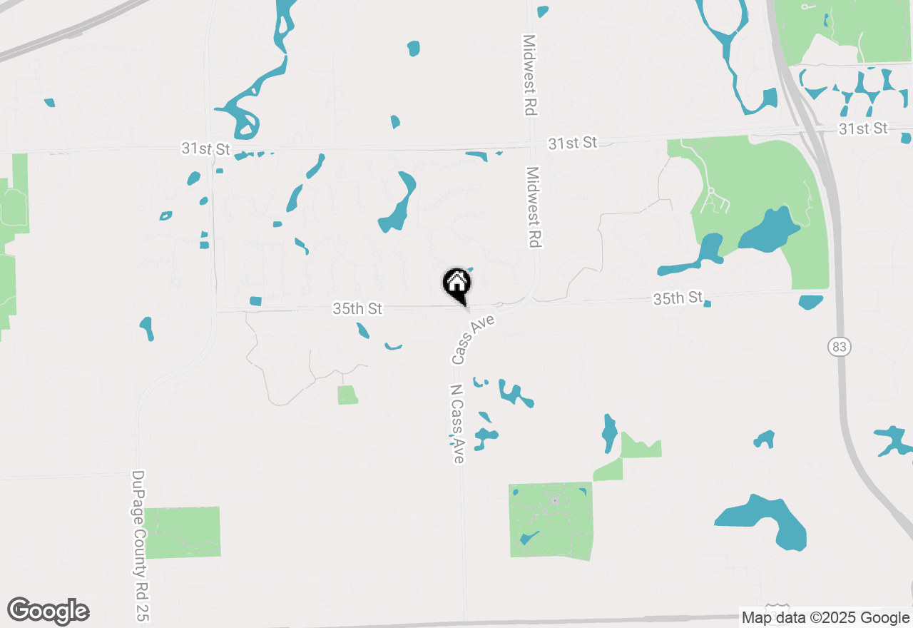 Map of 3525 S Cass Court #612, Oak Brook, IL 60523