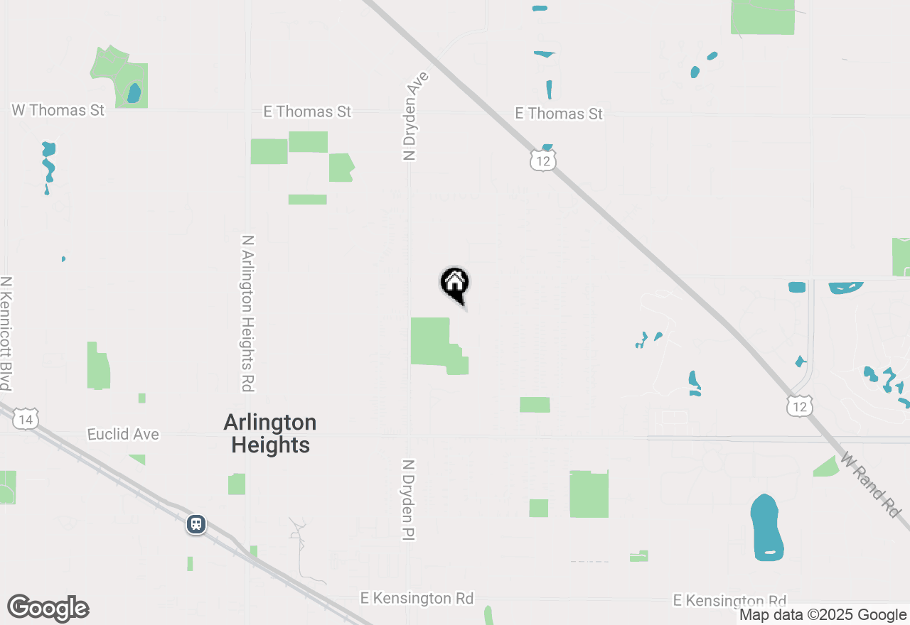 Map of 1004 N Derbyshire Avenue, Arlington Heights, IL 60004