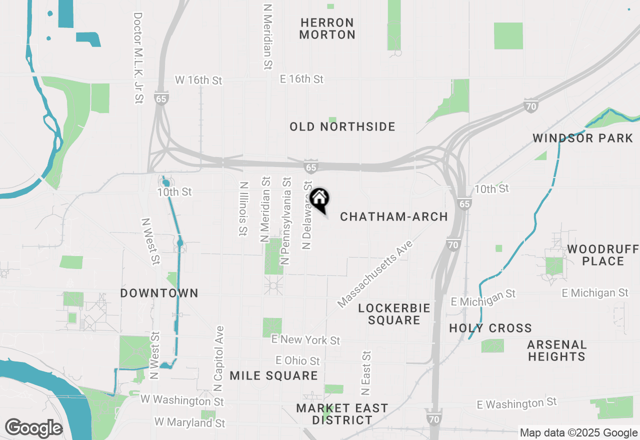 Map of 230 E 9th Street #401, Indianapolis, IN 46204