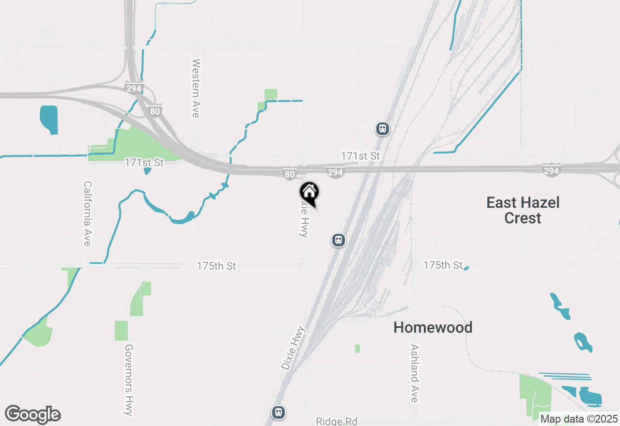 Map of 17308 Forestway Drive, East Hazel Crest, IL 60429