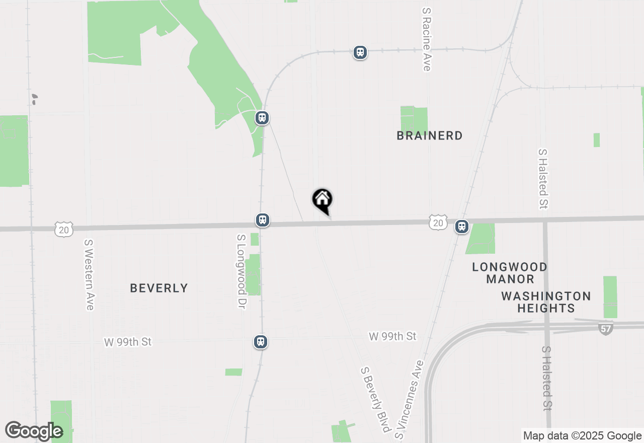 Map of 1550 W 95th Street #306, Chicago, IL 60643