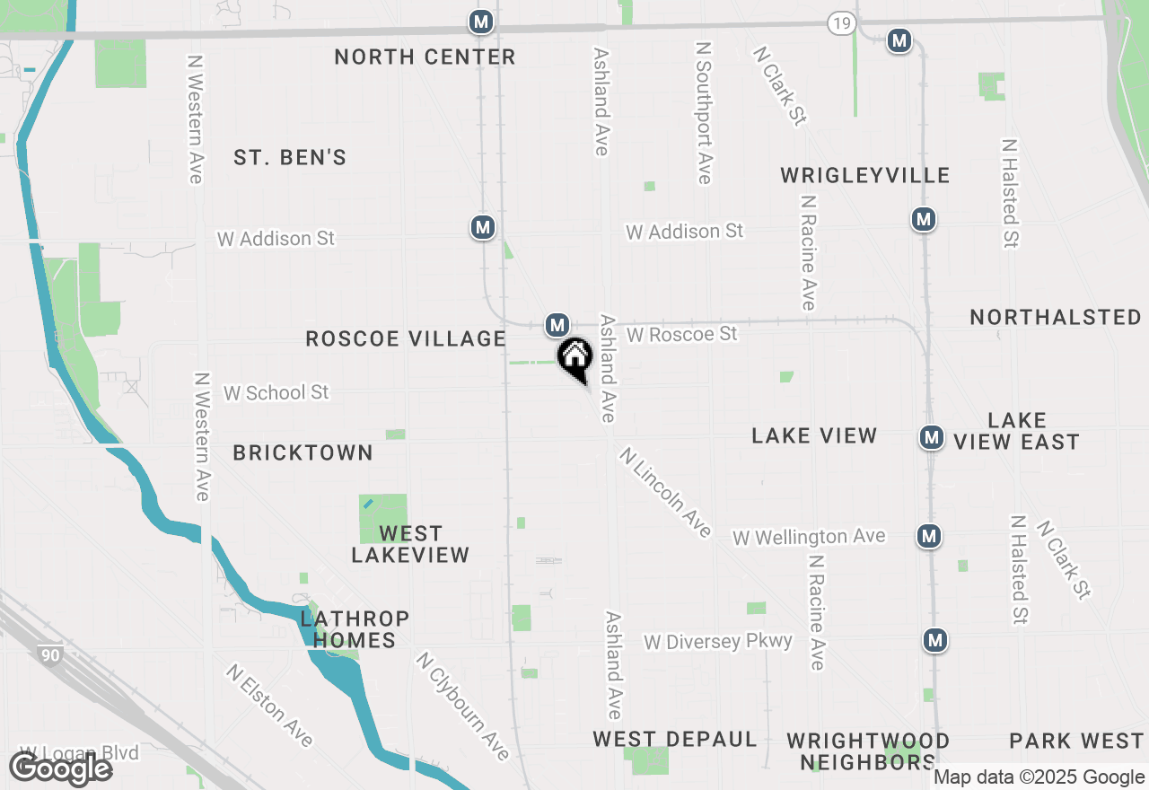 Map of 1645 W School Street #212, Chicago, IL 60657
