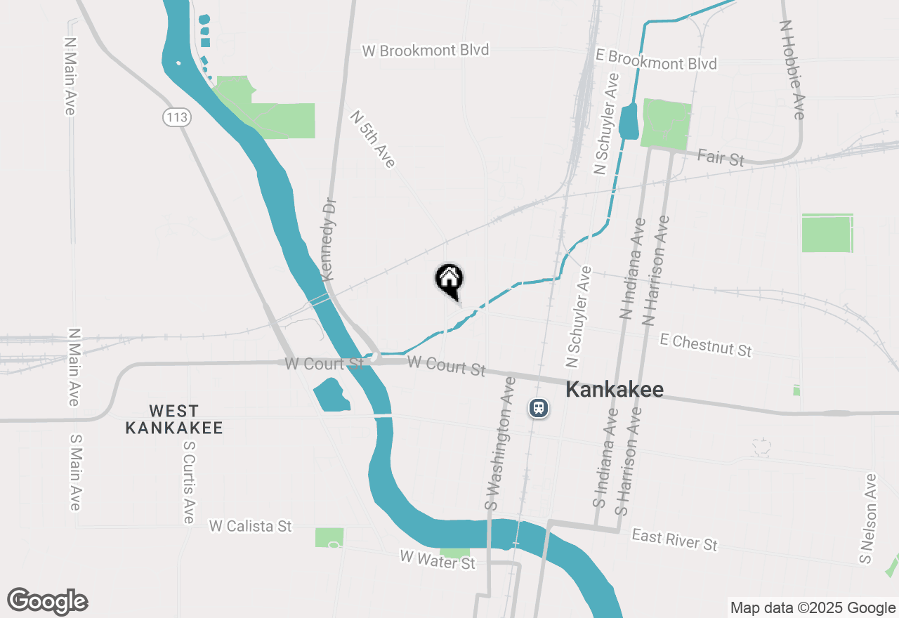 Map of 312 N 5th Avenue, Kankakee, IL 60901