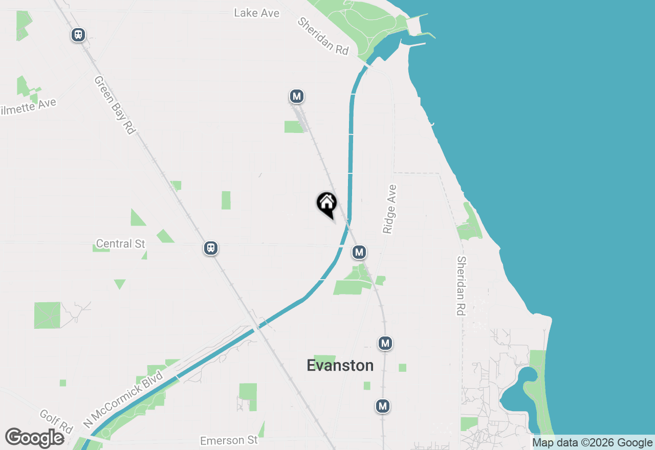 Map of 1210 Chancellor Street #3, Evanston, IL 60201