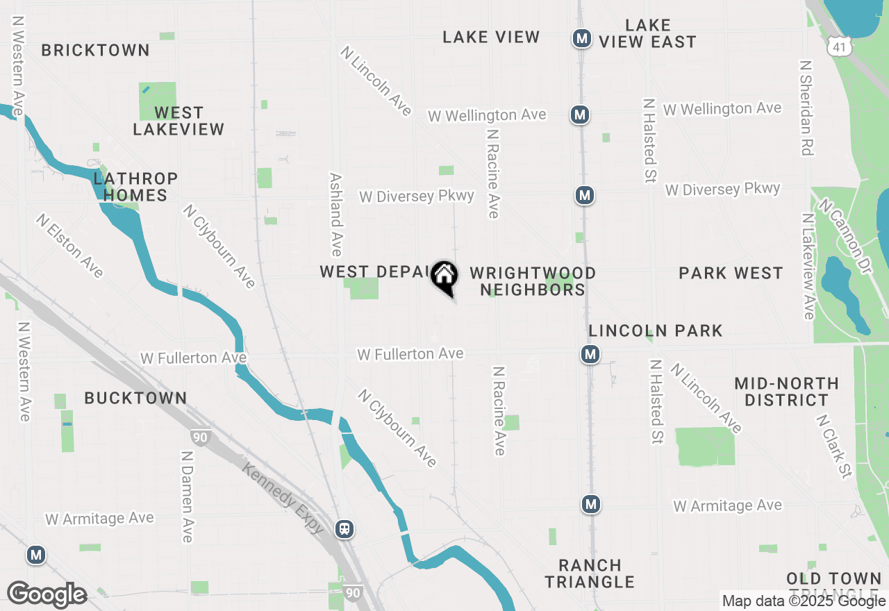 Map of 2501 N Wayne Avenue #4, Chicago, IL 60614