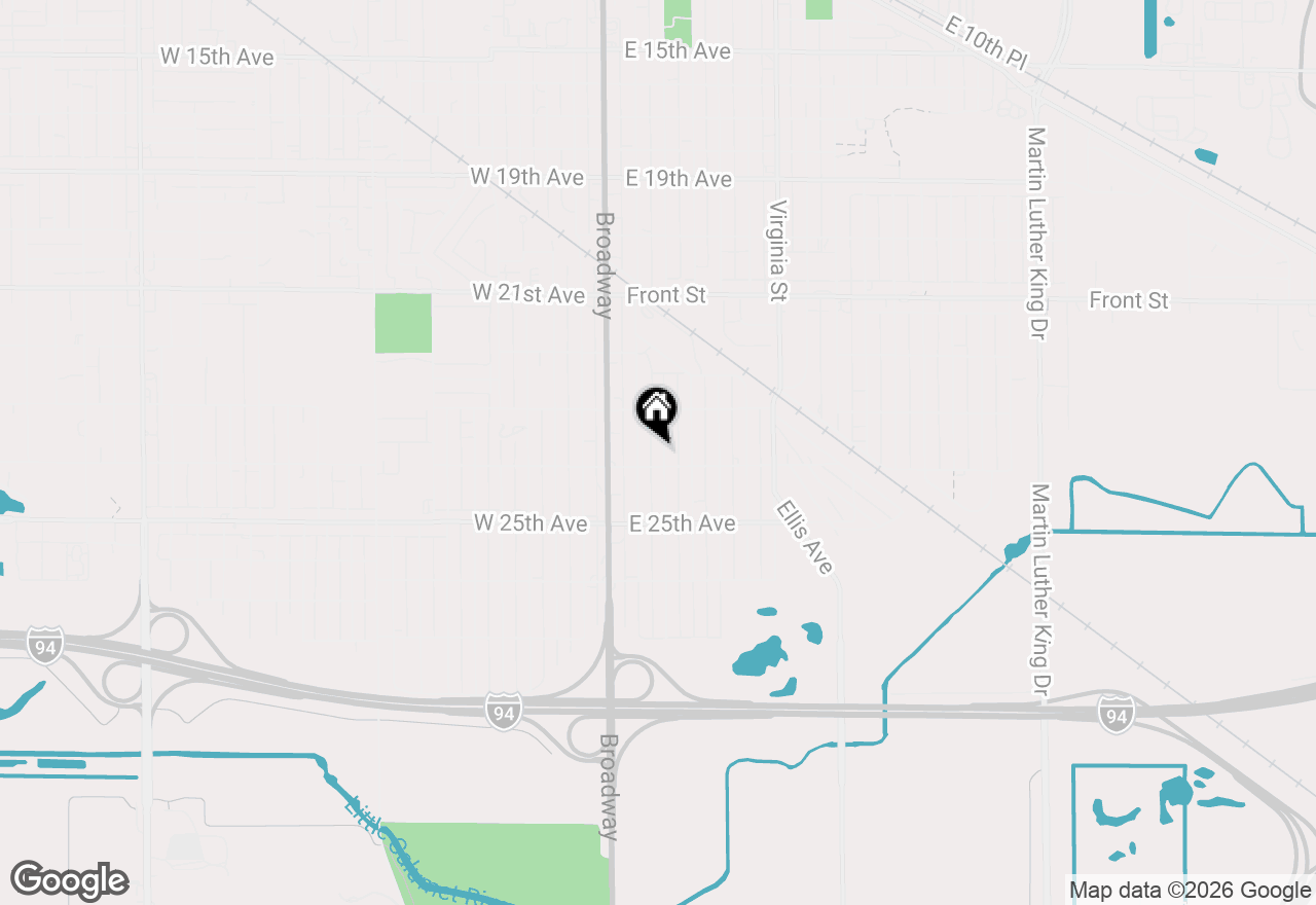 Map of 2376 Connecticut Street, Gary, IN 46407