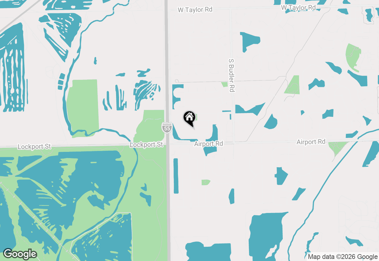 Map of 2043 Winchester Trail, Romeoville, IL 60446