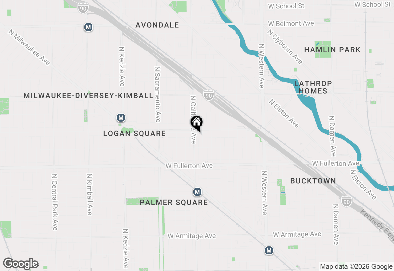 Map of 2751 W Logan Boulevard #1, Chicago, IL 60647