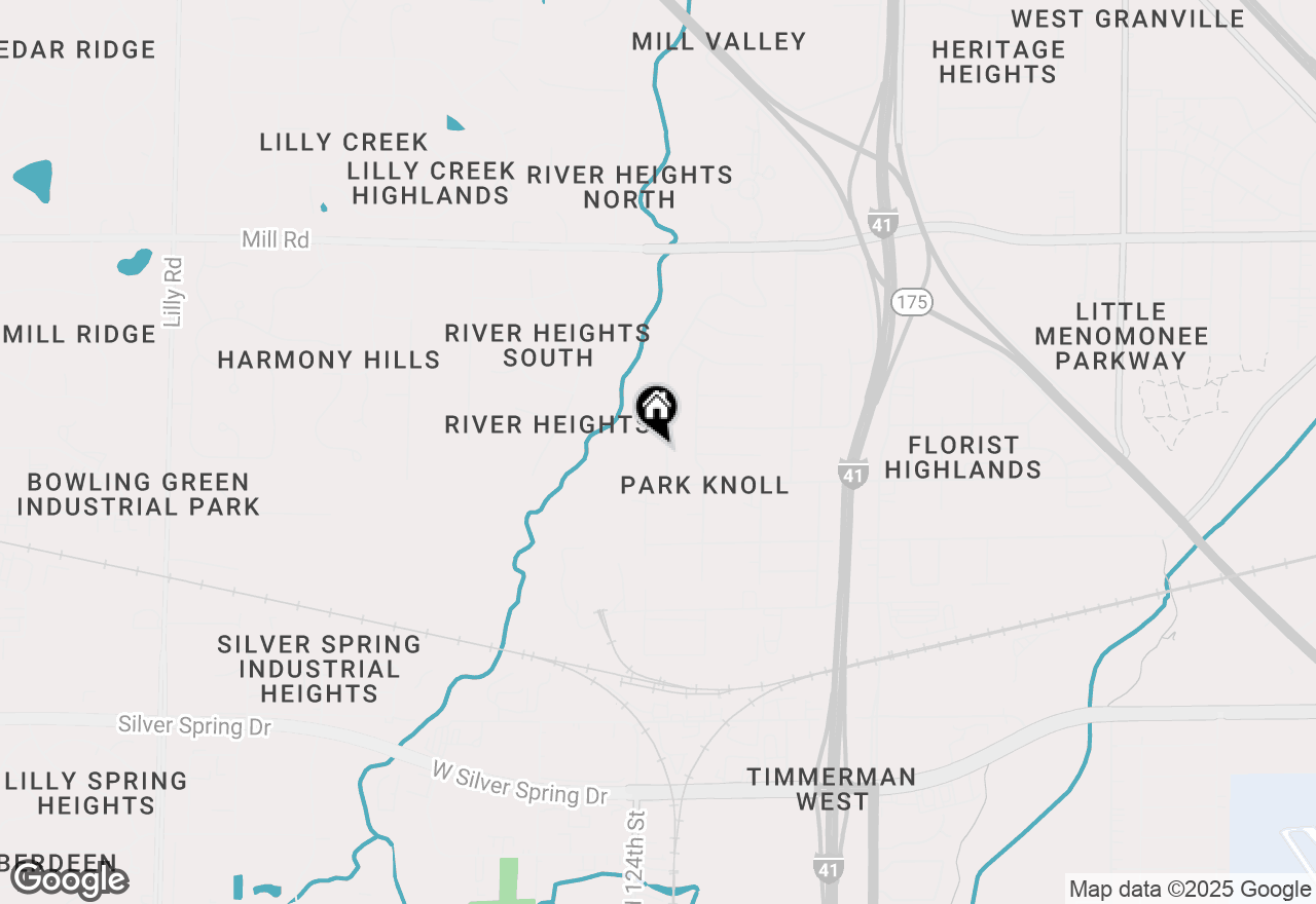 Map of 6043 N River Trail Dr, Milwaukee, WI 53225