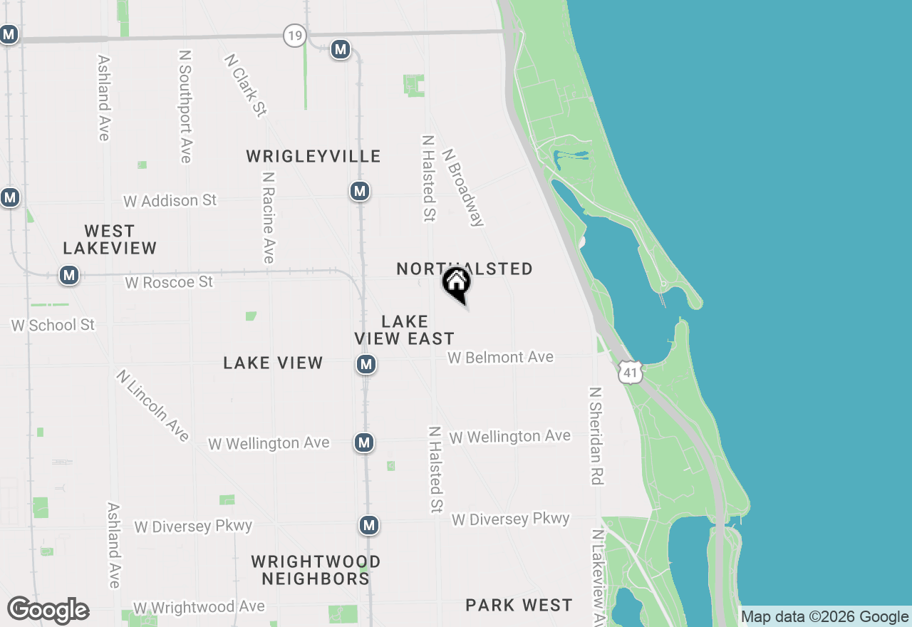 Map of 722 W Aldine Avenue #3W, Chicago, IL 60657