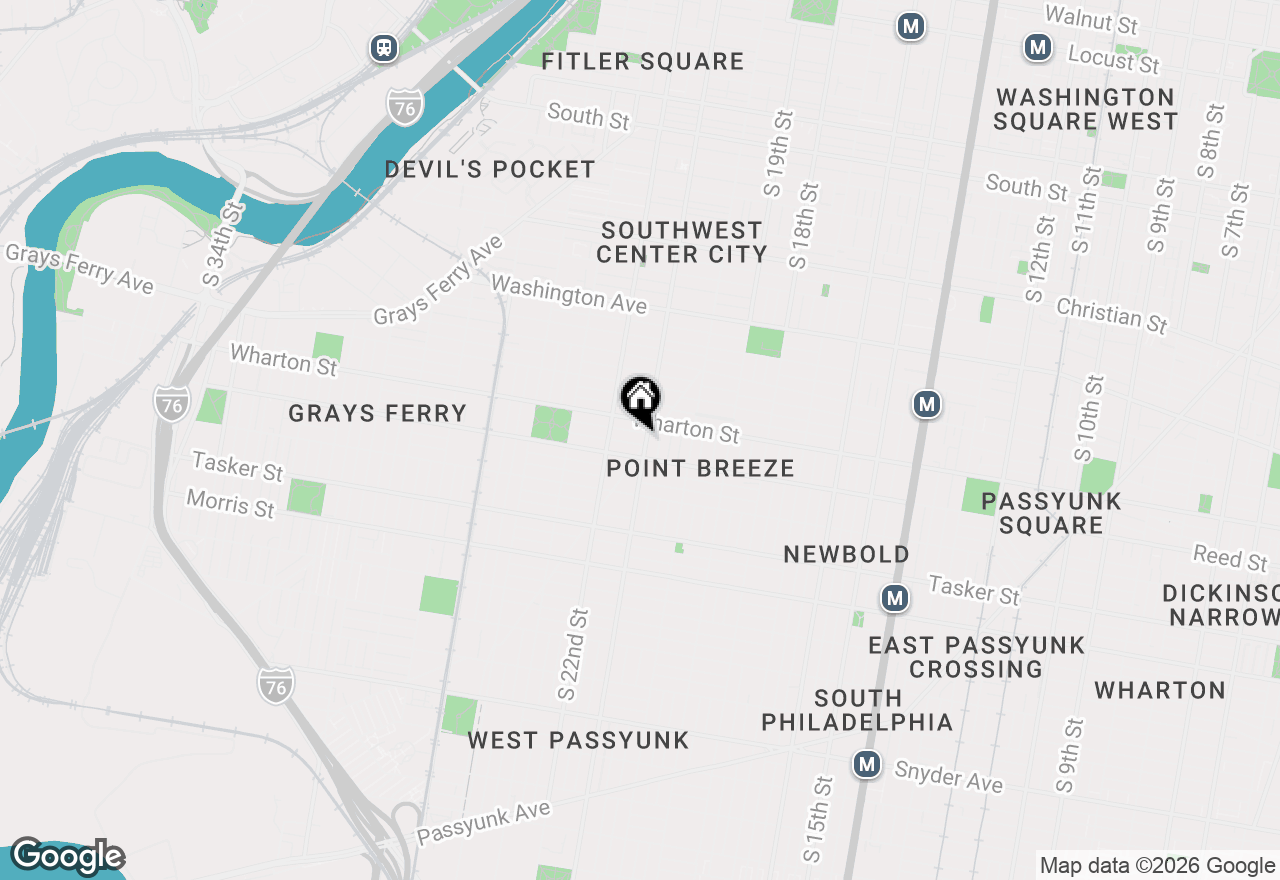 Map of 1322 S 21st Street, Philadelphia, PA 19146