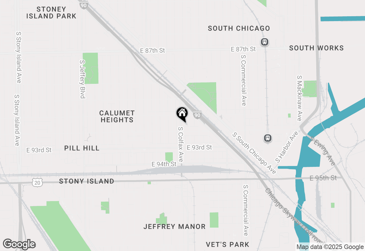 Map of 9139 S Colfax Avenue, Chicago, IL 60617