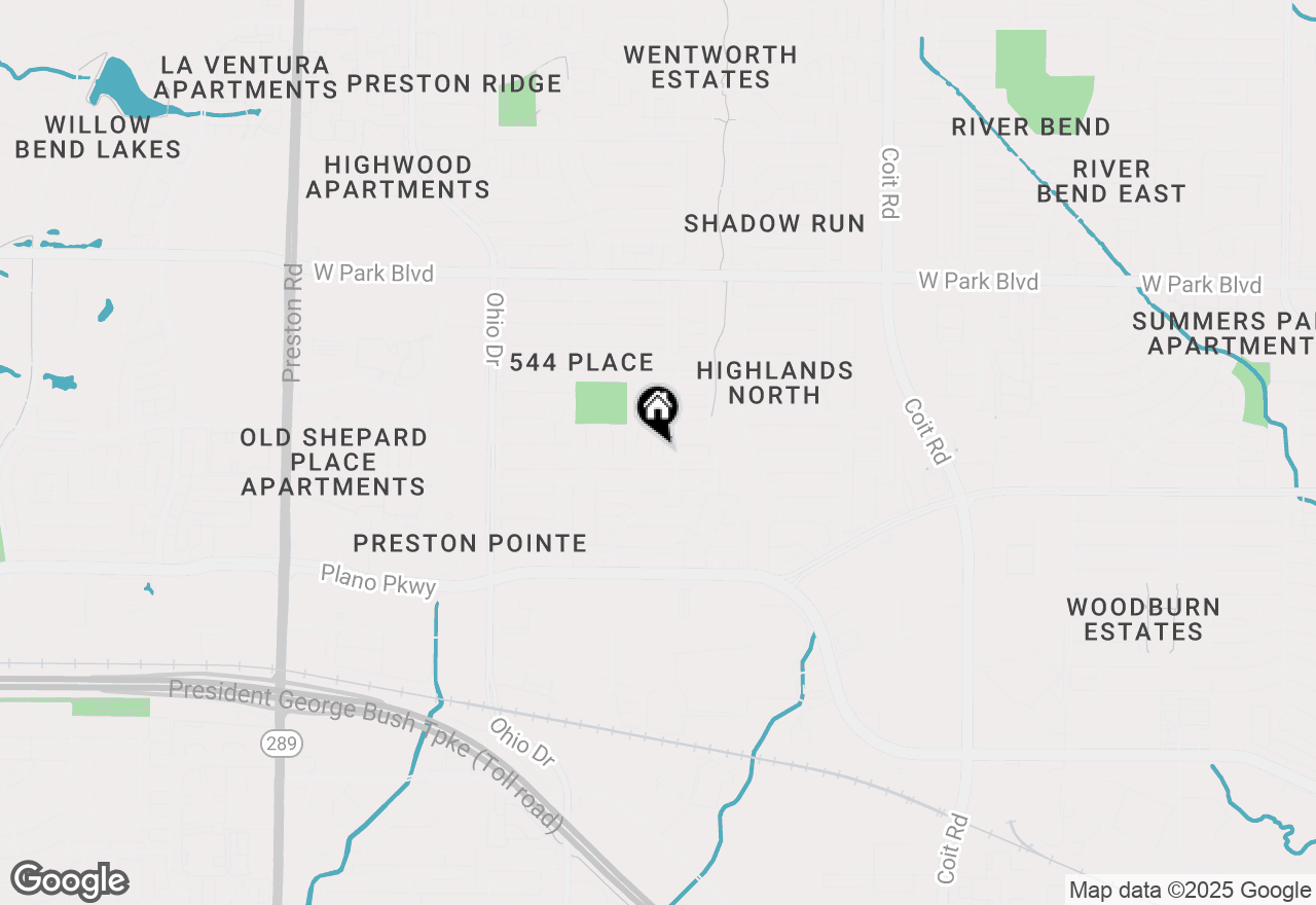 Map of 1600 Duke Court, Plano, TX 75093