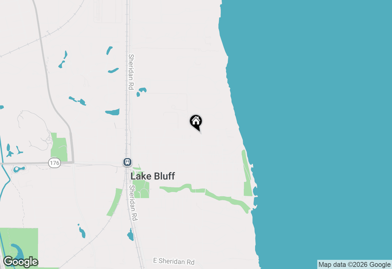 Map of 355 E Blodgett Avenue, Lake Bluff, IL 60044