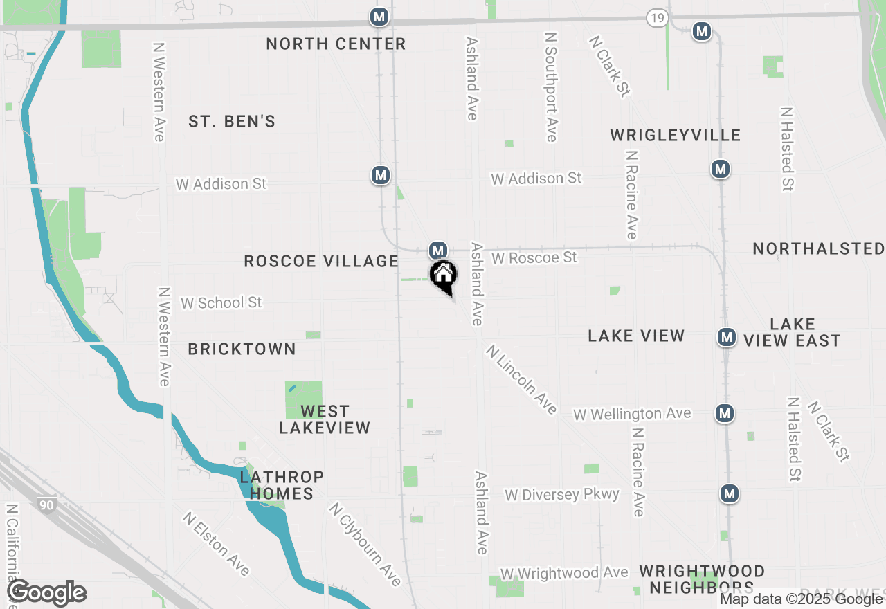 Map of 3255 N Paulina Street #4A, Chicago, IL 60657