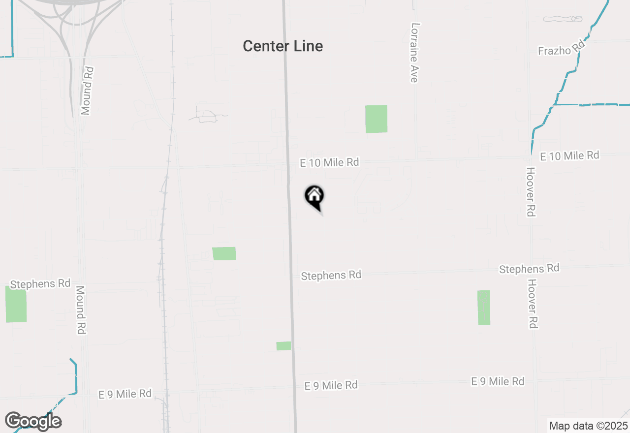 Map of 8107 Kaltz, Center Line, MI 48015