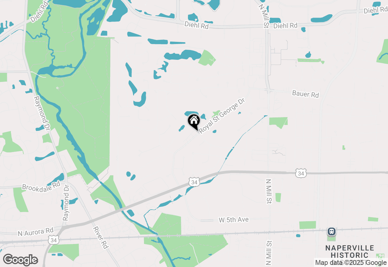 Map of 1125 Royal Saint George Drive #208, Naperville, IL 60563