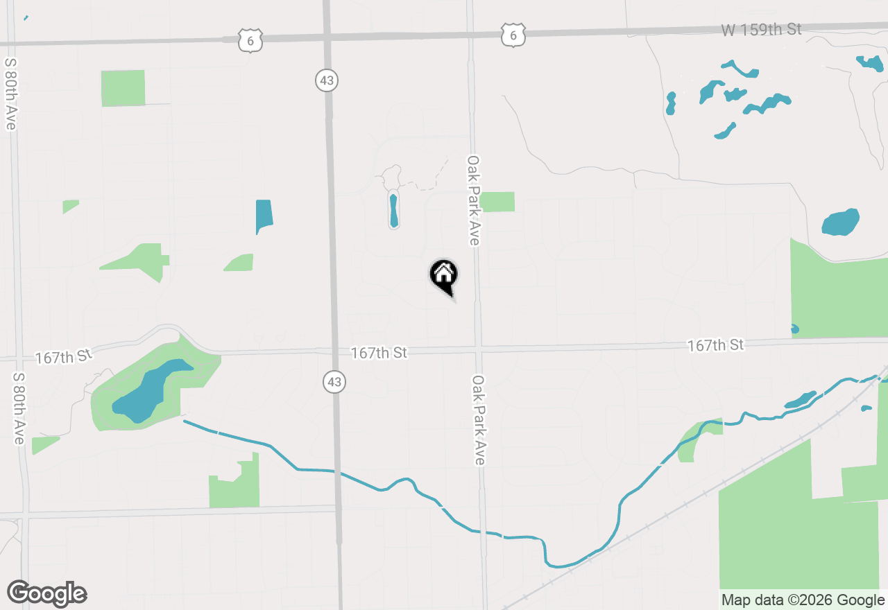 Map of 6900 Olde Gatehouse Road, Tinley Park, IL 60477