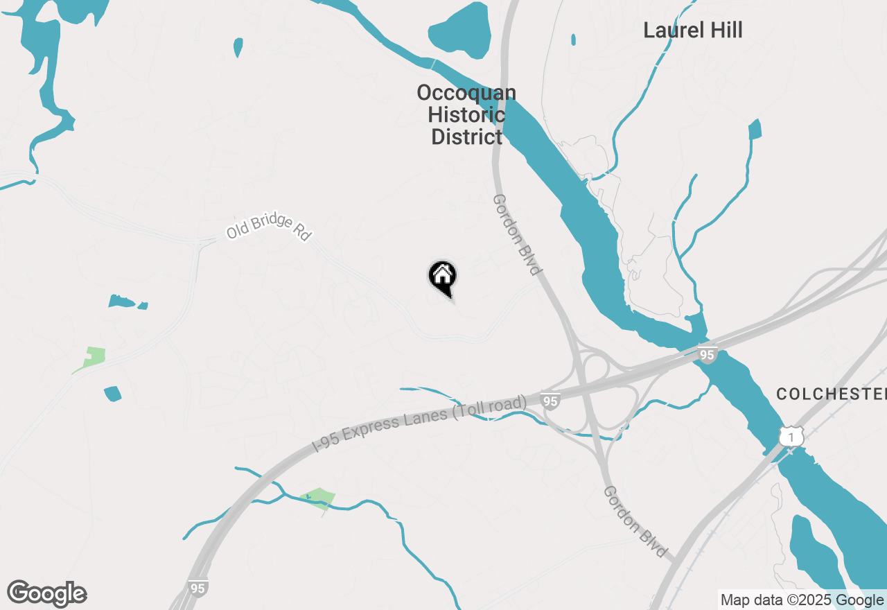 Map of 1575 Renate Drive, Woodbridge, VA 22192