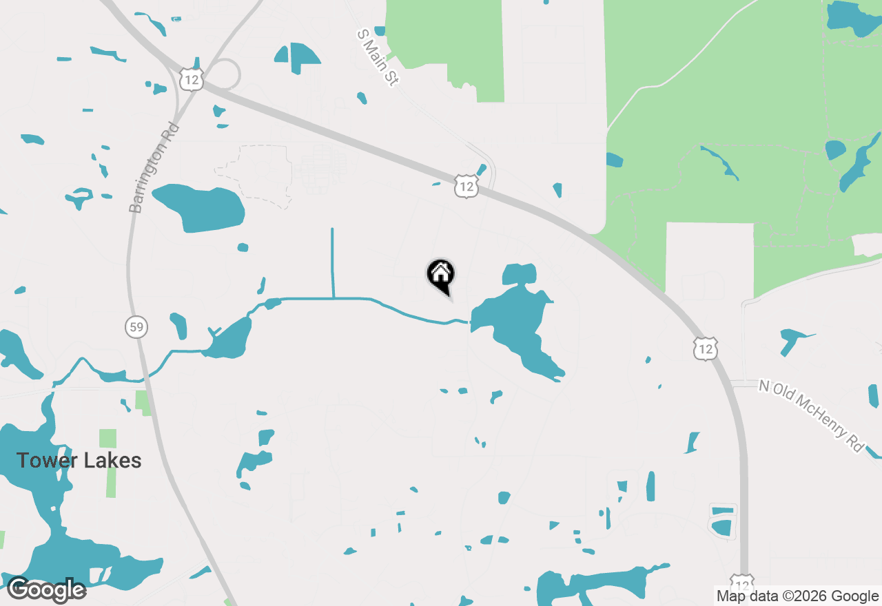 Map of 25521 W Blakely Parkway, Wauconda, IL 60084