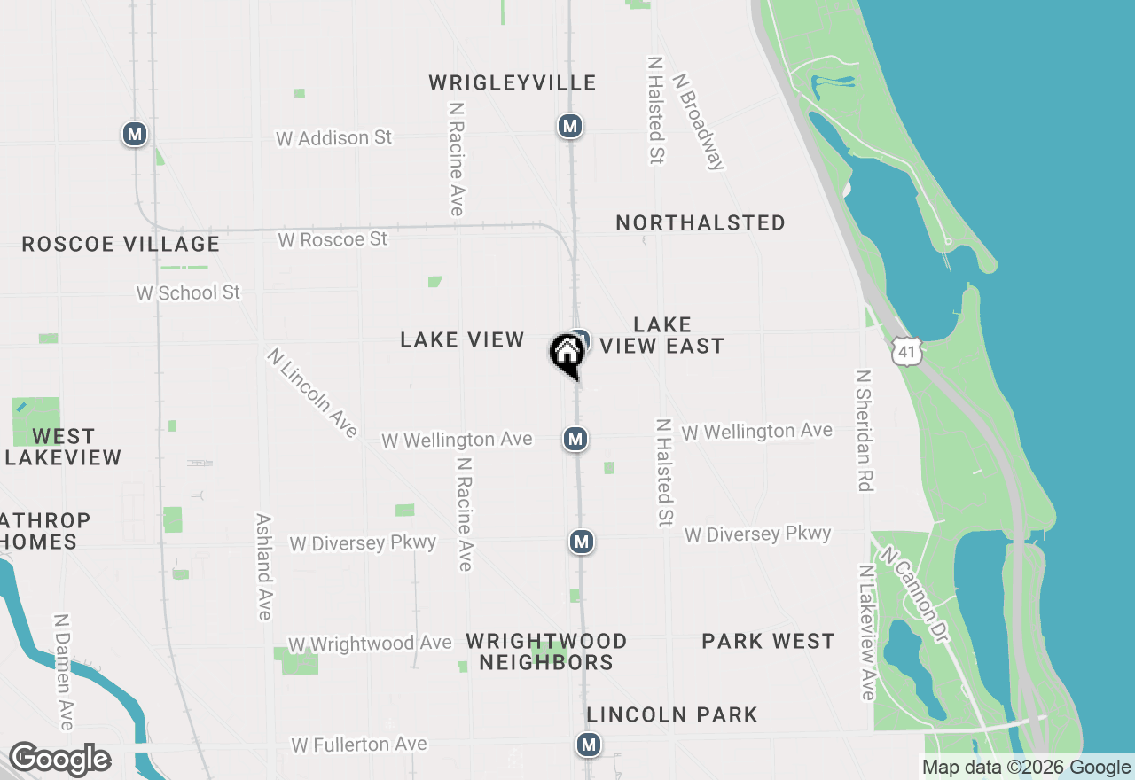 Map of 3055 N Sheffield Avenue #2D, Chicago, IL 60657