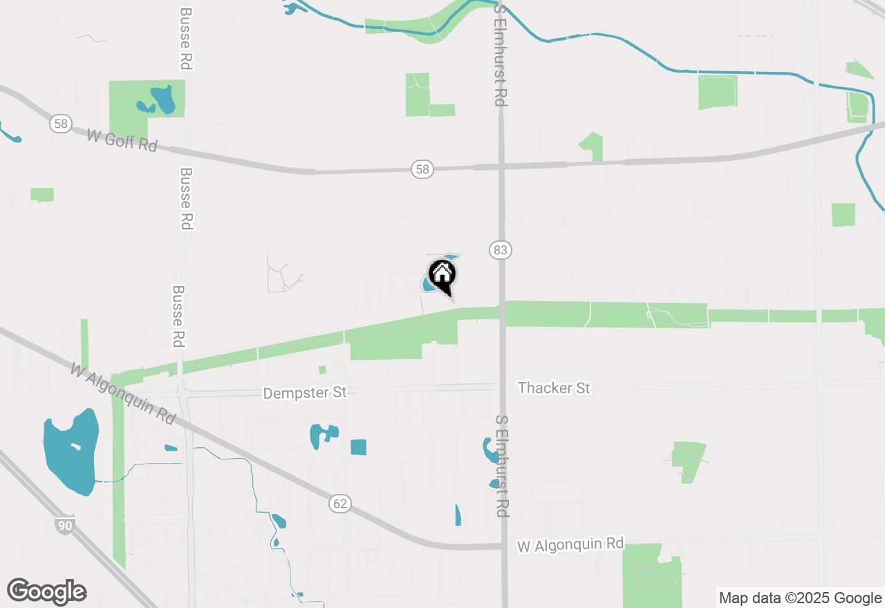 Map of 601 W Huntington Comm Road #305, Mount Prospect, IL 60056