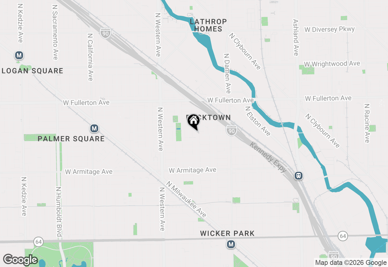 Map of 2202 N Leavitt Street #2, Chicago, IL 60647