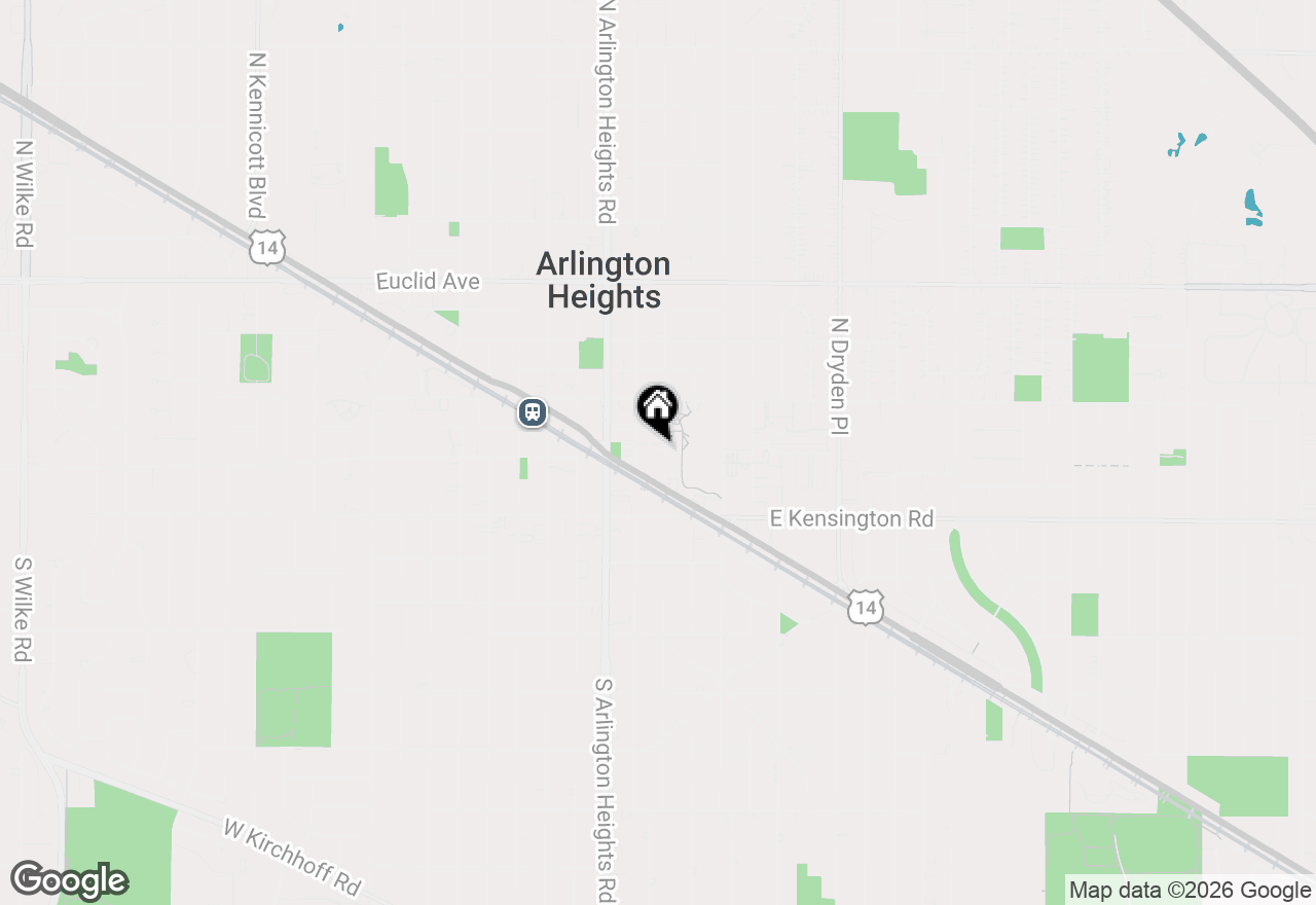 Map of 24 N Belmont Avenue, Arlington Heights, IL 60004