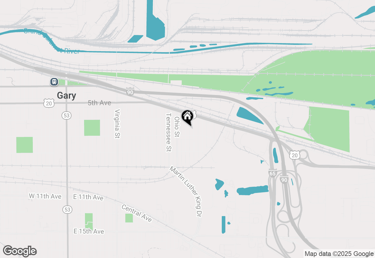 Map of 661 Louisiana Street, Gary, IN 46402