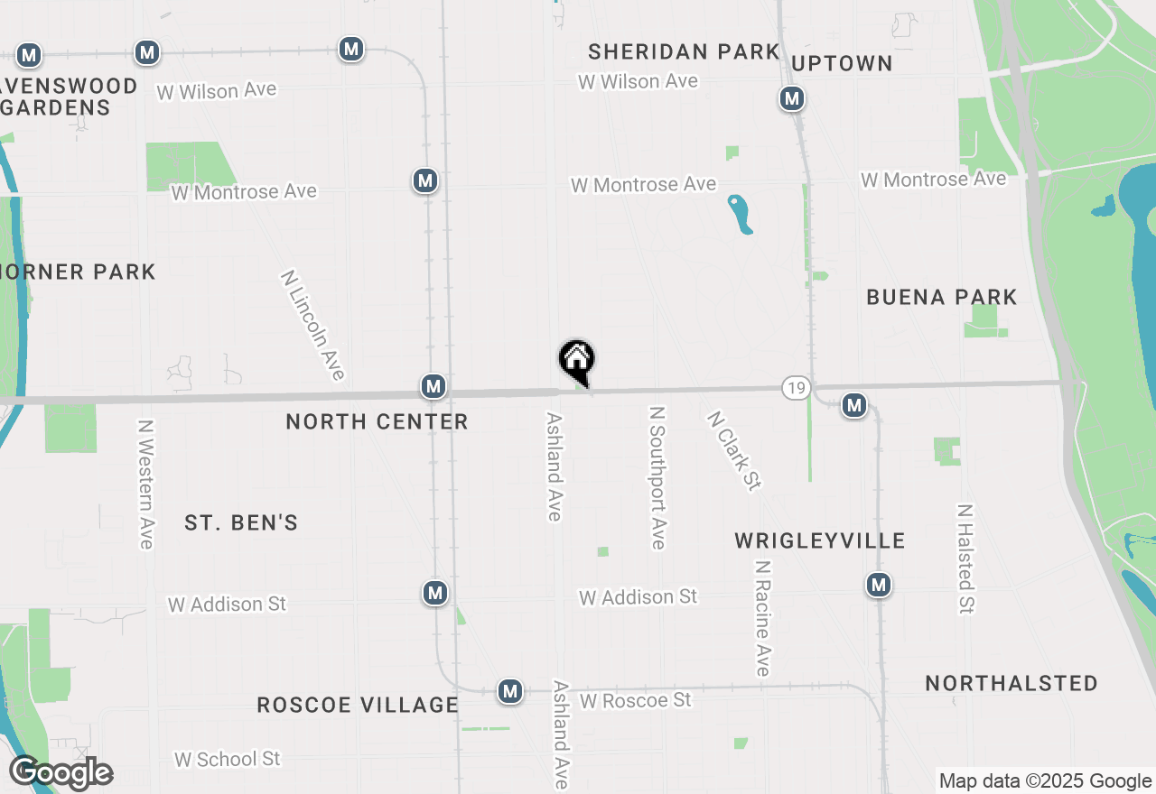 Map of 1511 W Irving Park Road #1W, Chicago, IL 60613