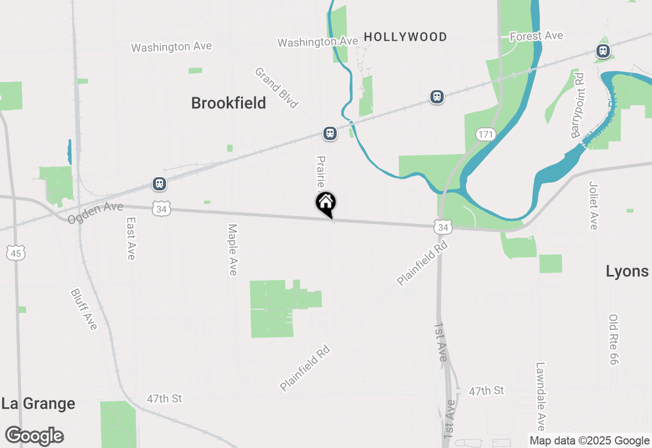 Map of 8857 Ogden Avenue, Brookfield, IL 60513