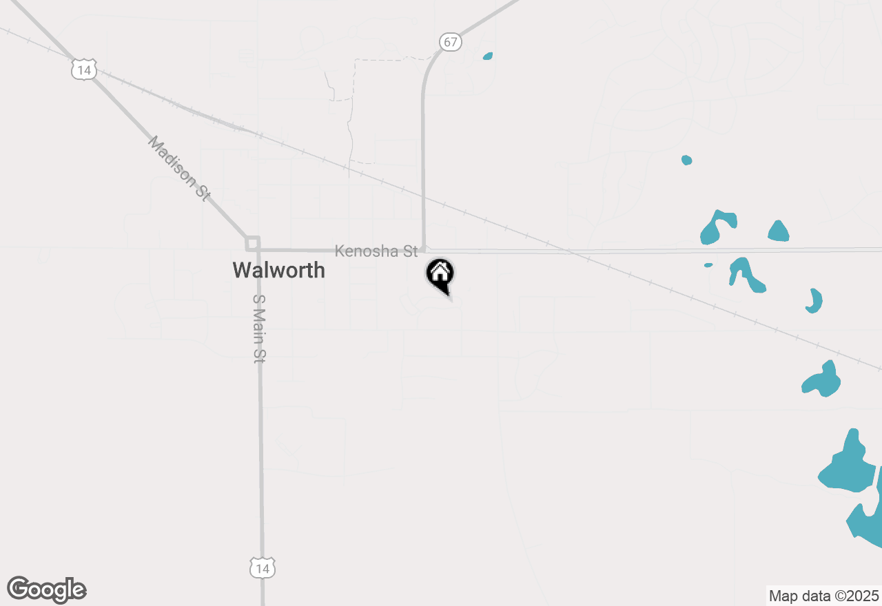 Map of 646 Baker St, Walworth, WI 53184